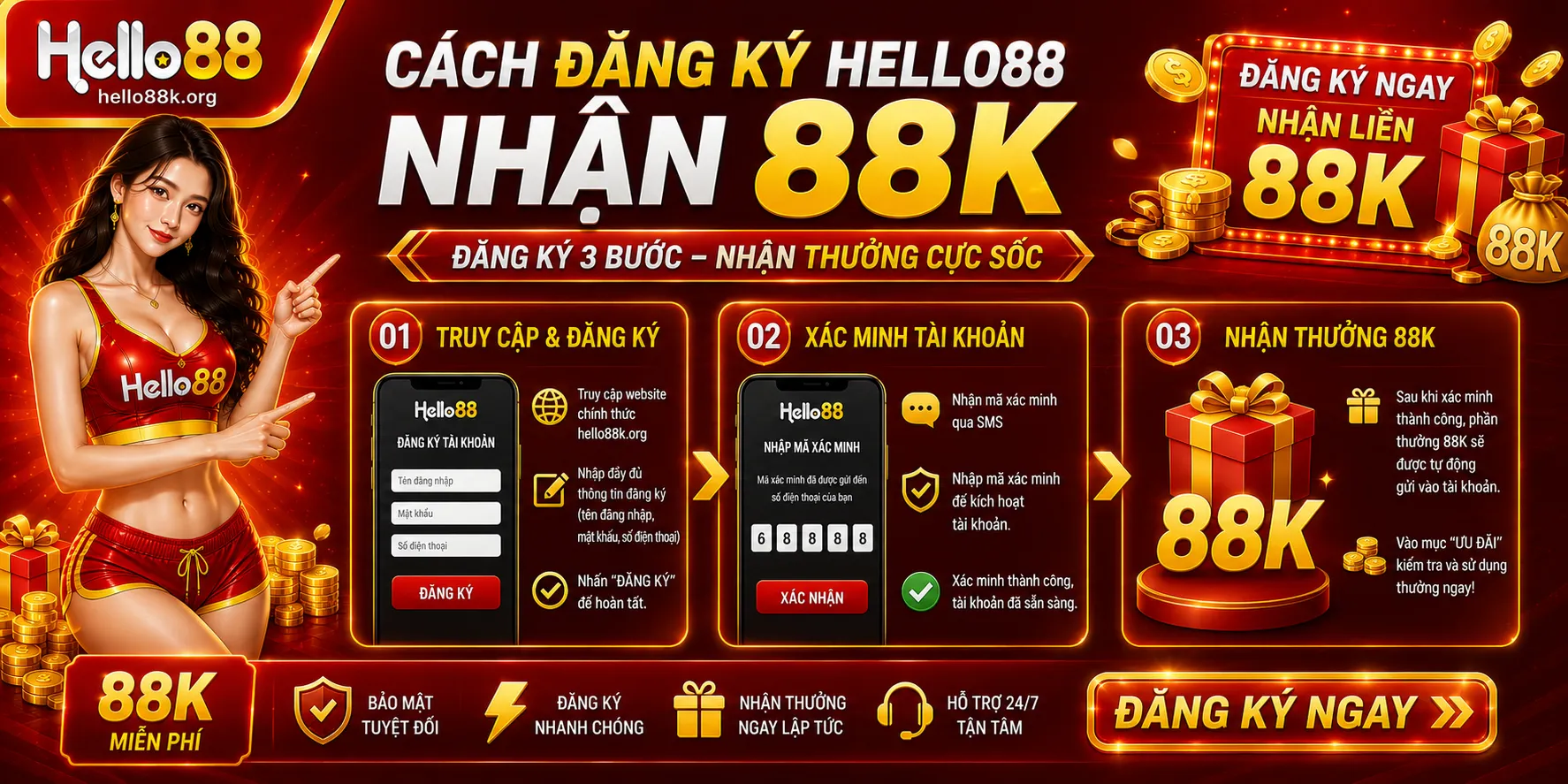 Đăng Ký Hello88 Nhận 88K: Điều Kiện Và Cách Nhận 2 Cách đăng ký Hello88 nhận 88K