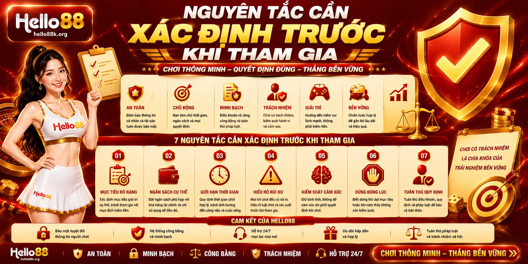 Chơi Có Trách Nhiệm Tại Hello88: Kiểm Soát Thời Gian Và Ngân Sách 1 Nguyên tắc cần xác định trước khi tham gia
